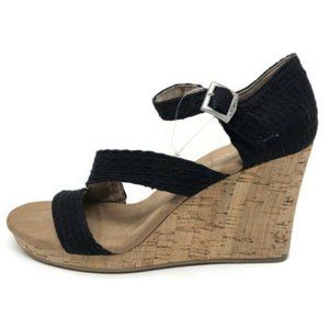 NEW Toms Clarissa Cork Wedge Heels Sandals